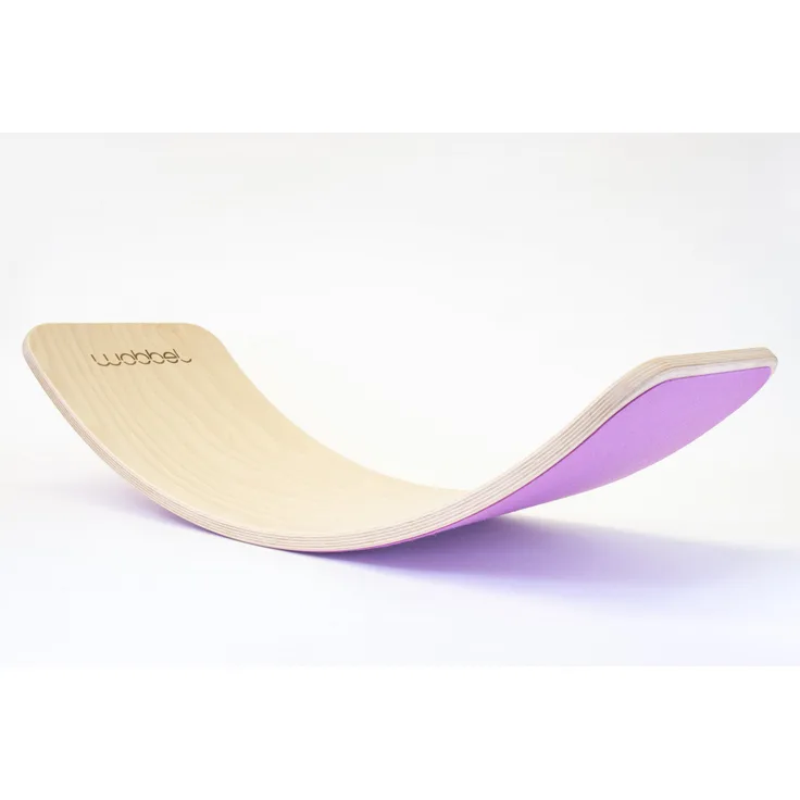 Wobbel Original transparent lacquer Balance-Board Powdery Pink