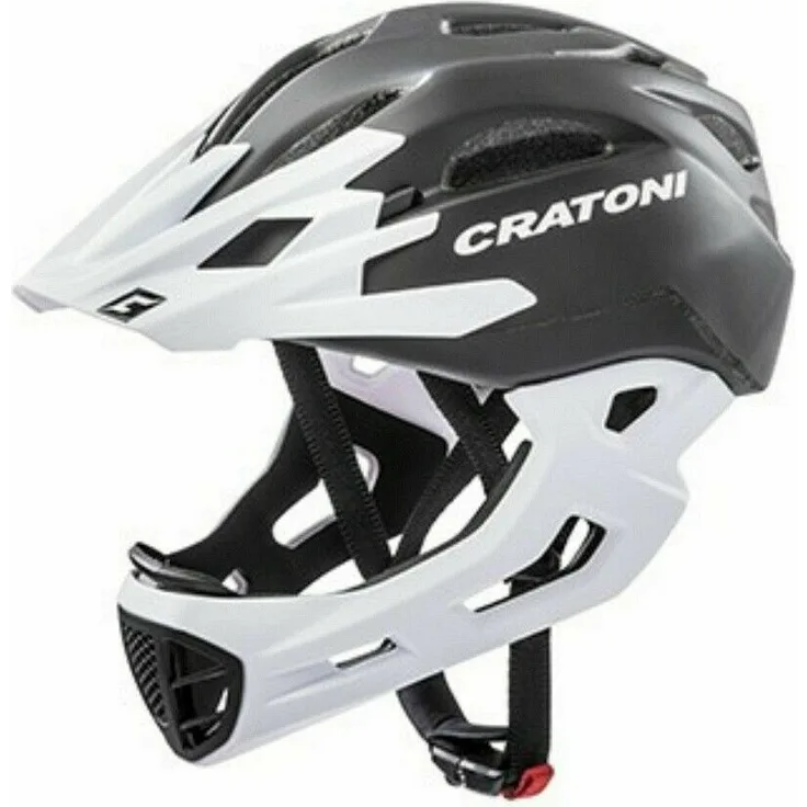 Fahrradhelm Cratoni C-Maniac (Freeride) Gr. L/XL (58-61cm) schwarz/weiß matt
