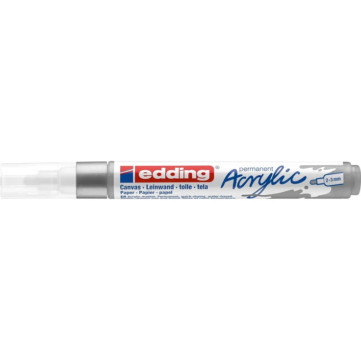 edding 5100 Acrylmarker medium silber – Bild 3