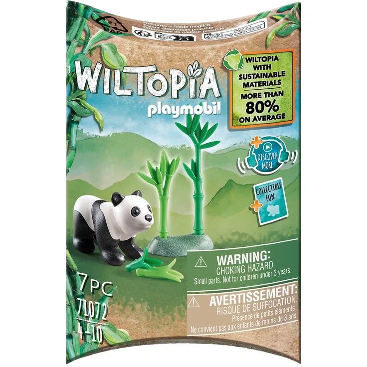 PLAYMOBIL Wiltopia 71072 'Junger Panda', 7 Teile, ab 4 Jahren – Bild 1