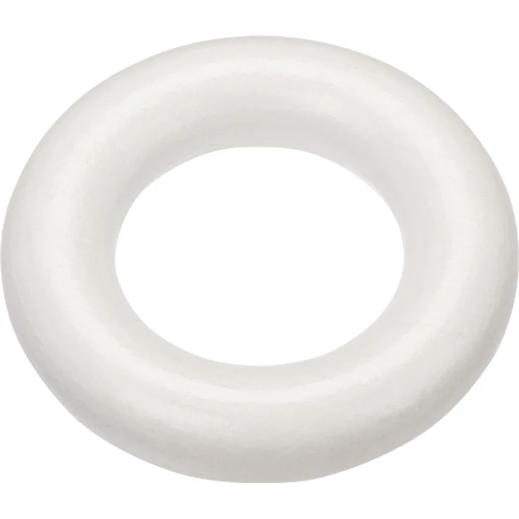 Schnulli-Holzring 36/8 mm, weiss, Btl. 2 St.