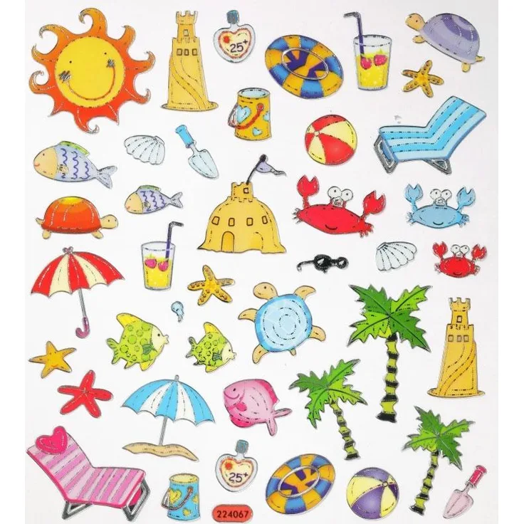 Design Sticker Sommer Urlaub