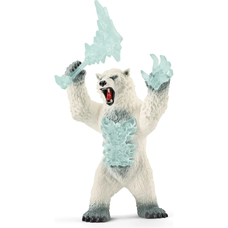 Schleich Eldrador Creatures 42510 Blizzard Bär mit Waffe, Spielfigur – Bild 2