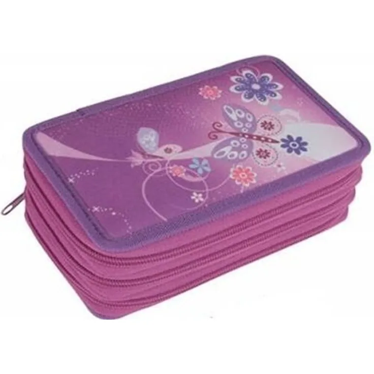 Stylex Schlampermäppchen Dreifachetui 31tlg. Pink