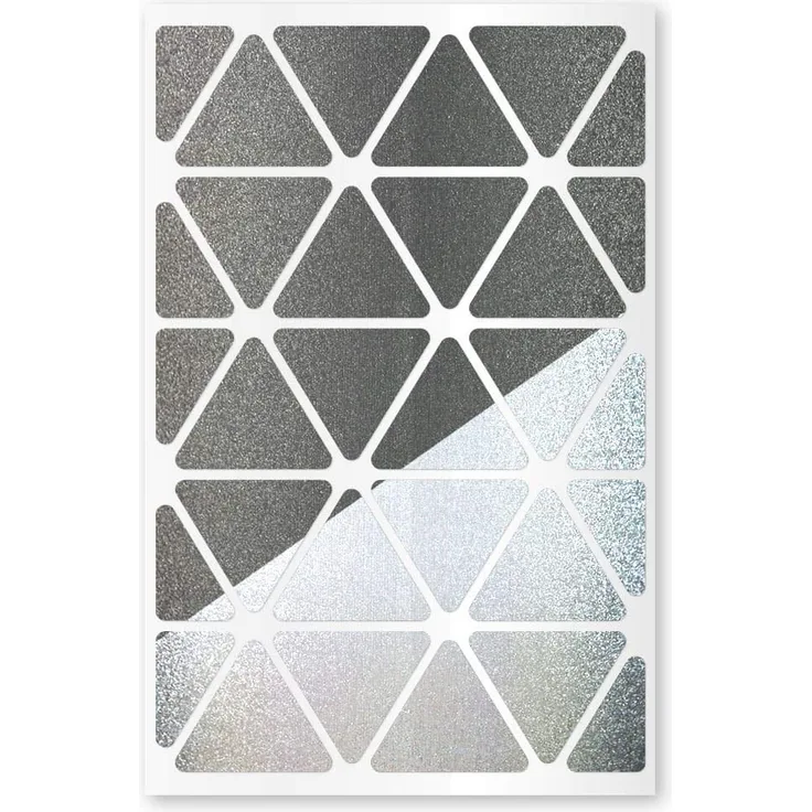 reflexsticker in metallic-matt Edition – versch. Motive und Farben – selbstklebende Reflektoren-Aufkleber – Bogenmaß L (16 x 10,5 cm) - für Textilien, Kleidung, Ranzen, Helme etc (Motiv #13, schwarz)