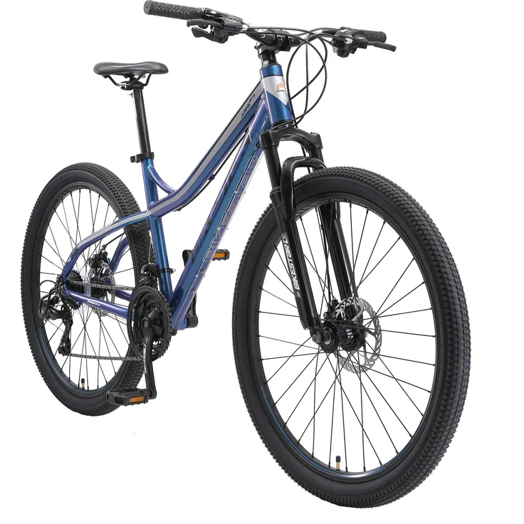 BIKESTAR Hardtail Aluminium Mountainbike 27. 5 Zoll, 21 Gang Shimano Schaltung mit Scheibenbremse | 17 Zoll Rahmen MTB Erwachsenen- und Jugendfahrrad | Blau – Bild 1