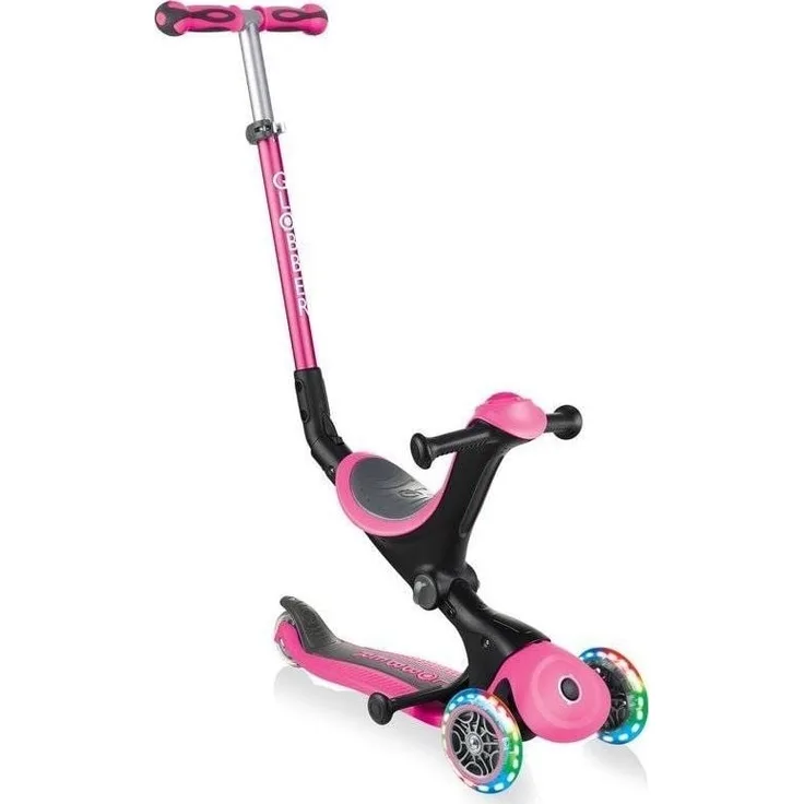 Scooter Globber GO-UP Deluxe Lights Pink - Preisvergleich