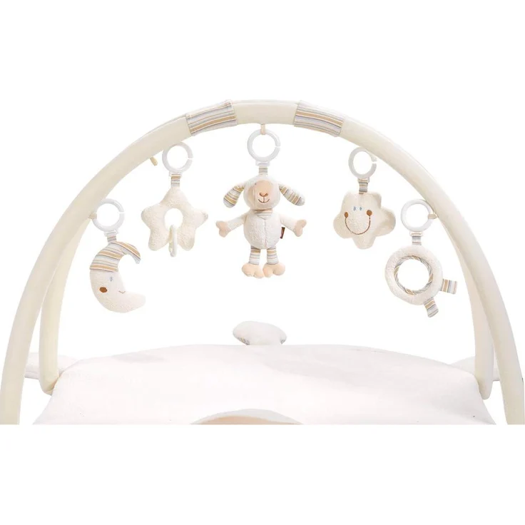 Fehn 154580 3-D-Activity-Decke Schaf / Spielbogen mit 5 abnehmbaren Spielzeugen für Babys Spiel & Spaß von Geburt an / Maße: 90x75cm – Bild 5