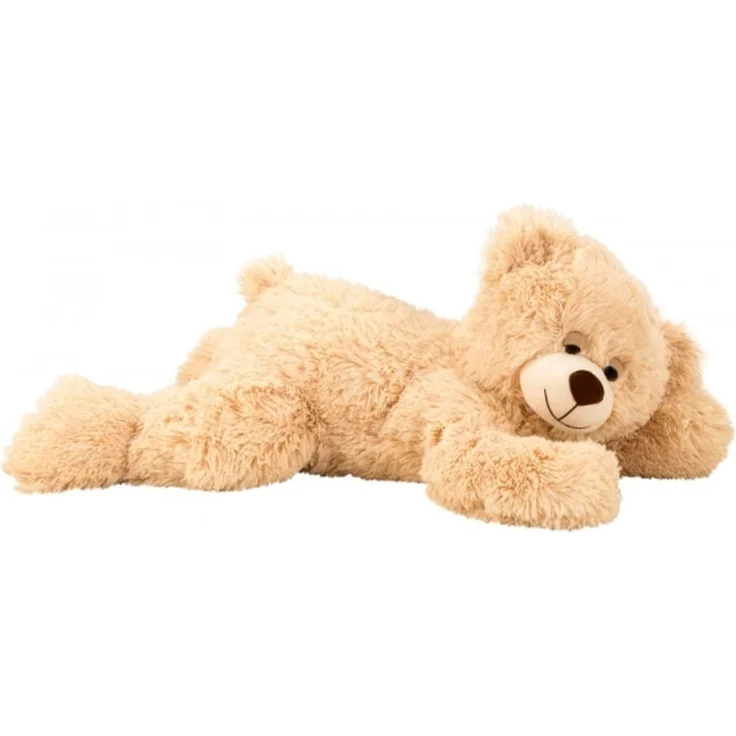 Teddybär Schlafbär liegend 60 cm Hellbraun Kuscheltier