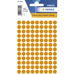 1844 Vielzwecketiketten - orange, Ø 8 mm, matt, 540 Stück