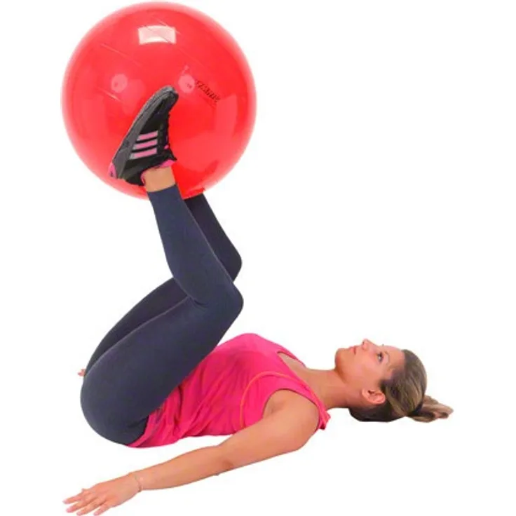 GYMNIC Gymnastikball Sitzball Yogaball Bürostuhl Büroball Fitnessball 55 cm ROT, rot