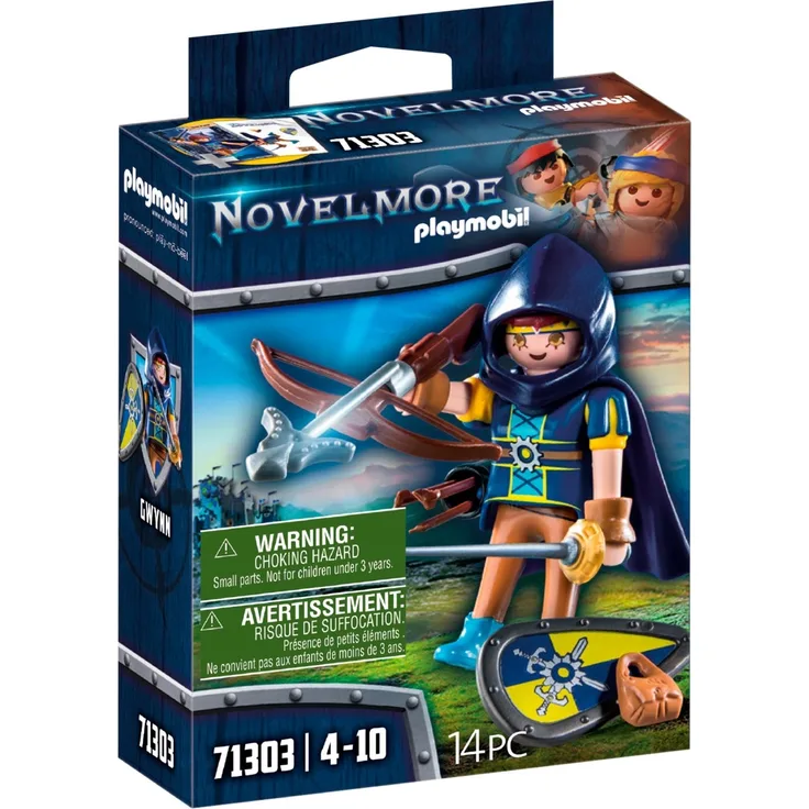 PLAYMOBIL 71303 Novelmore 'Gwynn mit Kampfausrüstung', 14 Teile, ab 4 Jahren