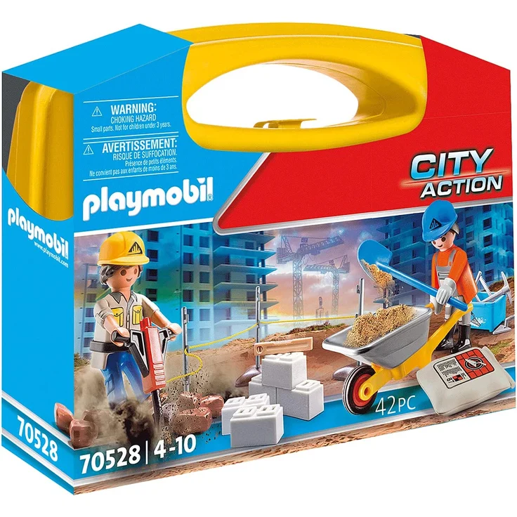 Playmobil City Action 70528 'Construction Site Carry Case', 42 Teile, ab 4 Jahren – Bild 1