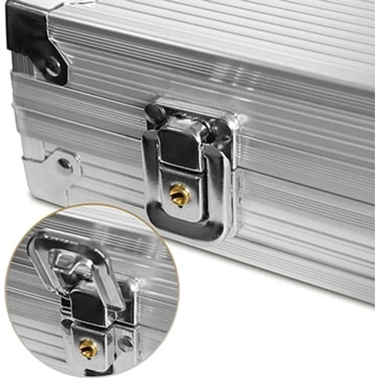 Pokerset im edlen Aluminium Koffer mit 500 Chips, Karten und Würfeln, Eaxus – Bild 5