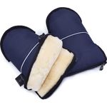 Lammfell Handwärmer von WERNER CHRIST BABY – GLOVY Handschuhe sind der ideale Kinderwagen-Muff aus medizinischem Fell, warmer universaler und wasserabweisender Handmuff, in navy (dunkelblau)