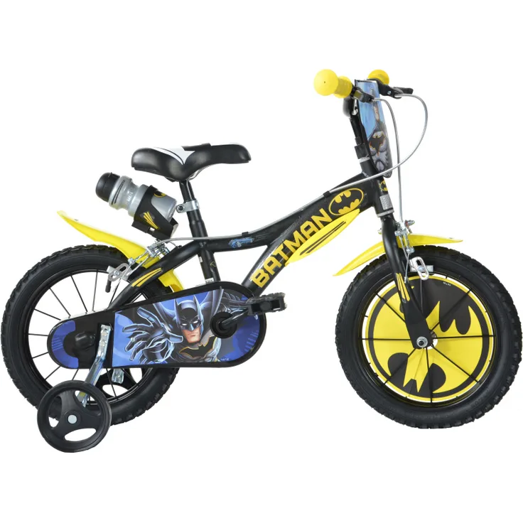 Batman 14 Zoll 24 cm Jungen Felgenbremse Schwarz/Gelb