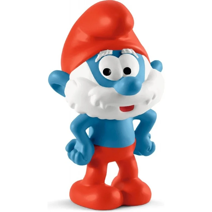 SCHLEICH 20814 Die Schlümpfe Papa Schlumpf Spielfigur, Mehrfarbig
