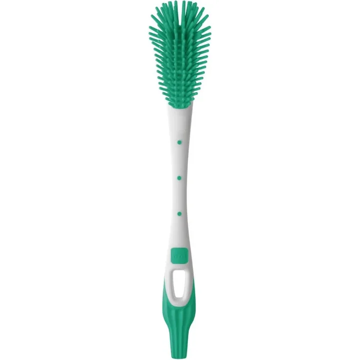MAM Zedmm241M Soft Brush Flaschenbürste Ergonomisch mit ultraweichen Borsten, 0+ Monate, Gelb