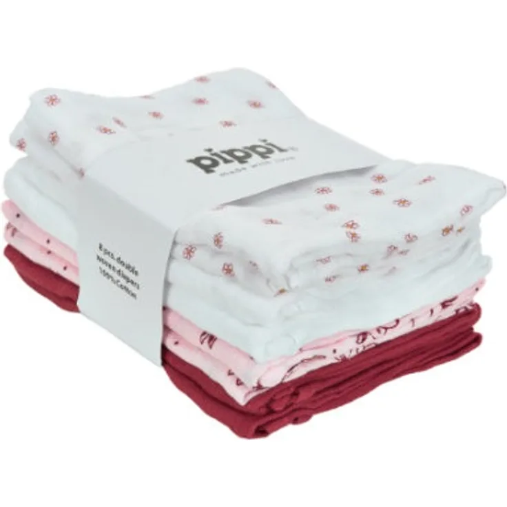 Pippi Muslin Tücher 8er Pack baroque rose