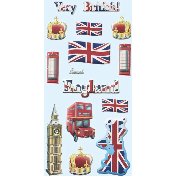 Schaum-Sticker Land England