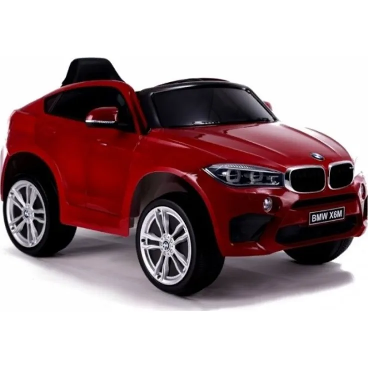 Elektroauto BMW X6 Rot lackiert Kinderfahrzeug Ledersitz EVA-Reifen Auto