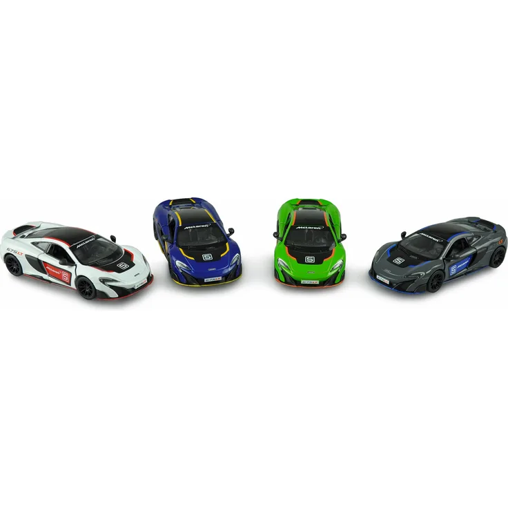 Amewi Rückzug Druckguss McLaren 675LT 1:36, 12er Set im Display 200023