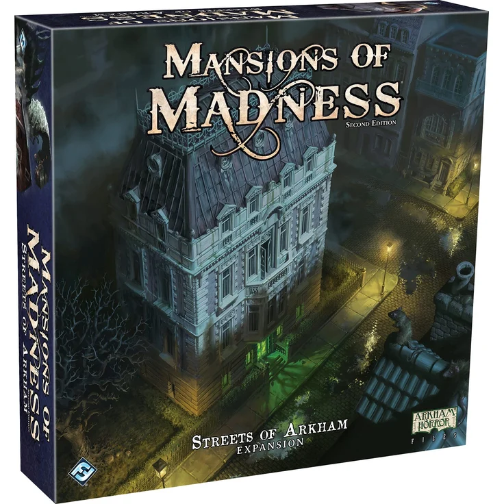 Fantasy Flight Games Mansions of Madness: Streets of Arkham 2nd Edition Exp. | Brettspiel | ab 14 Jahren | 1-5 Spieler | 120-180 Minuten Spielzeit