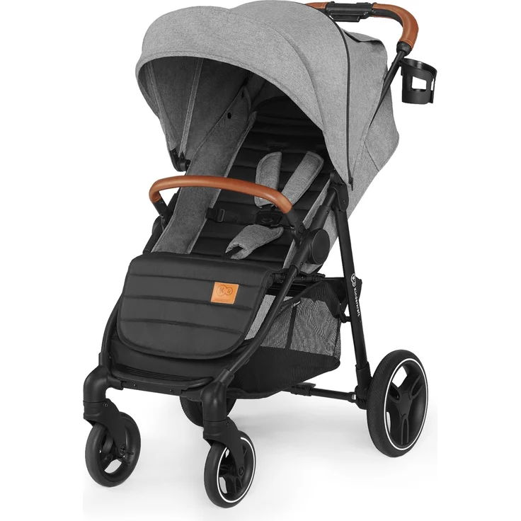 Kinderkraft 'GRANDE' Sportkinderwagen 2020 Grey inkl. Getränkehalter, Regenverdeck und Fußsack – Bild 1