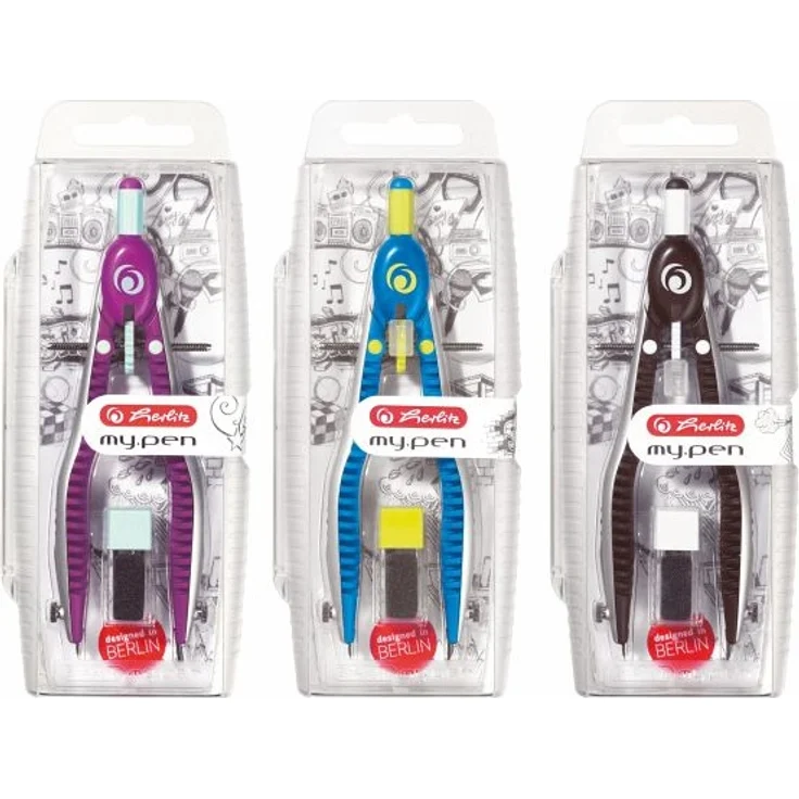 herlitz Schnellverstellzirkel my. pen farblich sortiert – Bild 5