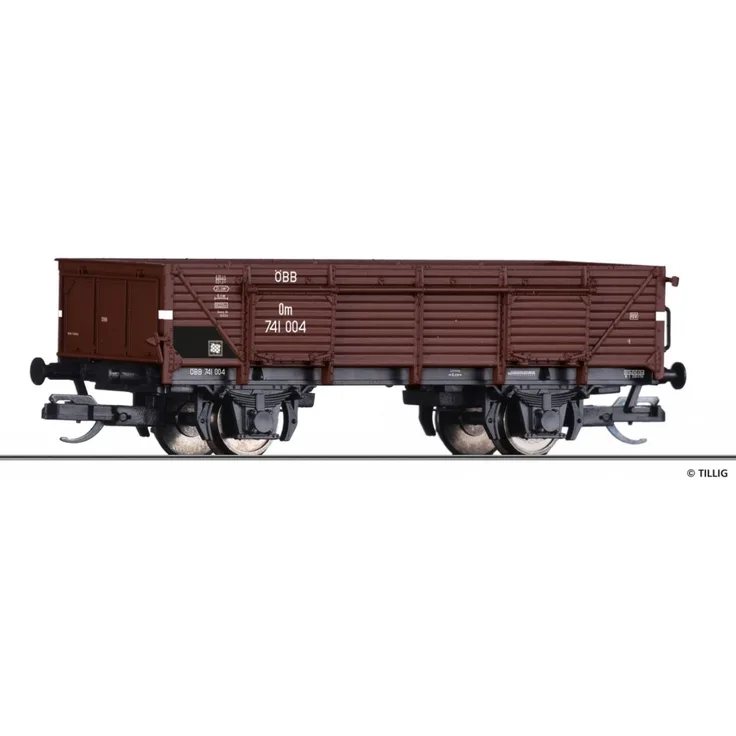 Tillig 17630 Offener Güterwagen Om der ÖBB - Spur TT - Neu - OVP