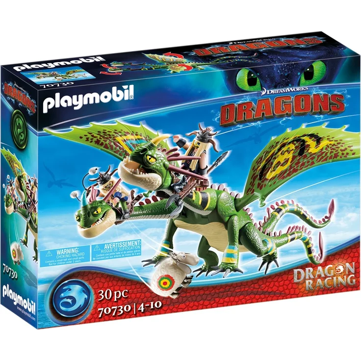 PLAYMOBIL Dragons 70730 'Dragon Racing: Raffnuss und Taffnuss mit Kotz und Würg' 30 Teile, ab 4 Jahren – Bild 1