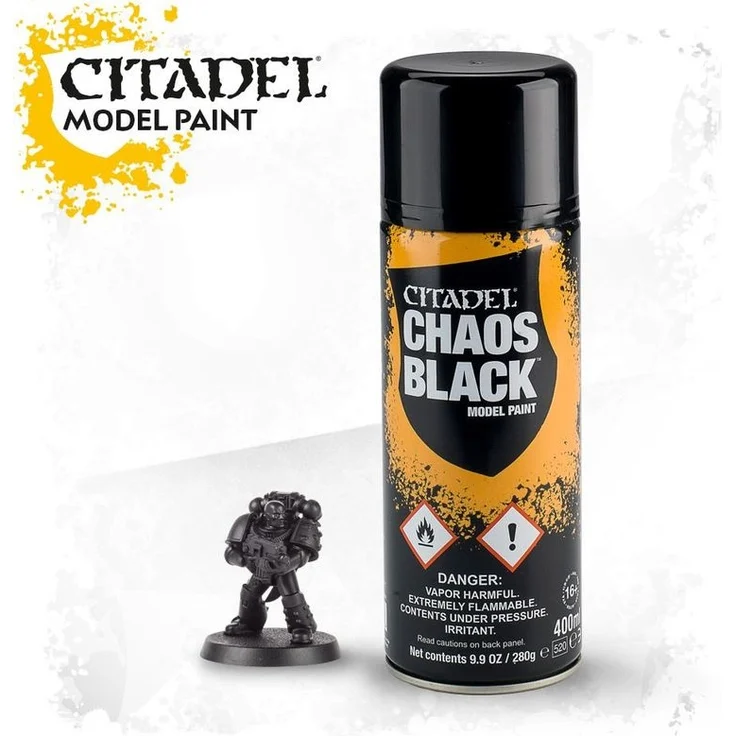 Chaos Black Spray (Global) 400ml Generic Warhammer Grundierung schwarz