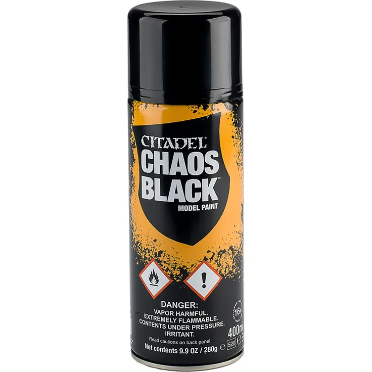Chaos Black Spray (Global) 400ml Generic Warhammer Grundierung schwarz