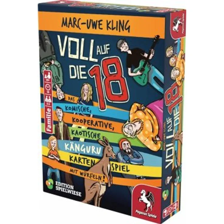 Voll auf die 18 - Das Känguru-Kartenspiel
