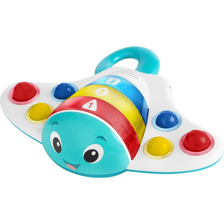 Baby Einstein, Ocean Explorers Pop and Explore Stingray Popper Spielzeug, ab 6 Monaten