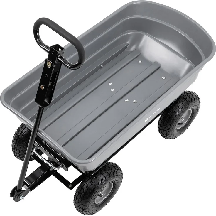 Miweba Bollerwagen Dumper Transport Handwagen Gartenwagen Kippfunktion 300 kg (Grau) – Bild 9