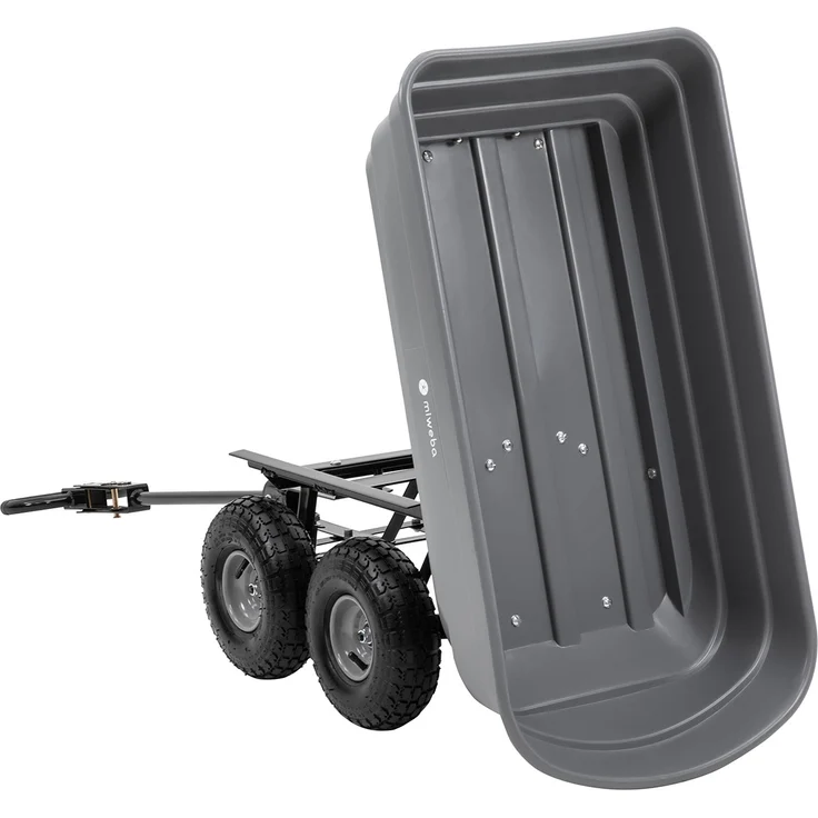 Miweba Bollerwagen Dumper Transport Handwagen Gartenwagen Kippfunktion 300 kg (Grau) – Bild 10