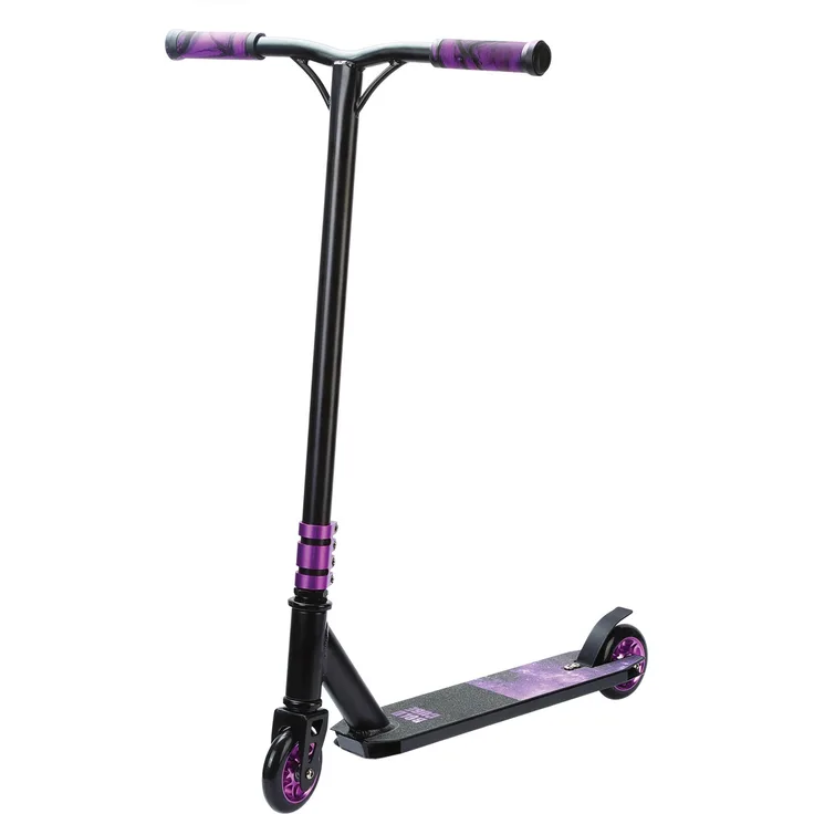 BOLDCUBE Deluxe Stunt Purple 2-Rad Scooter