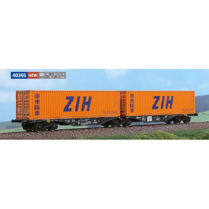 ACME 40365 Typ Sggrss 80, PKP "CIH Container" - Spur H0 - DC - Neu