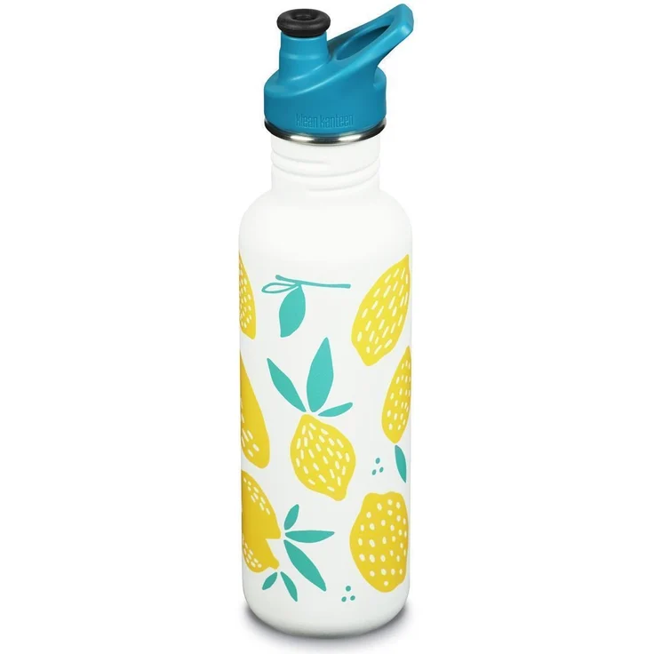 Klean Kanteen Classic Narrow Lemons - 800ml Edelstahlflasche mit Sport Cap – Bild 1