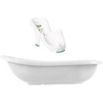 Funny Farm weiß Baby Badewanne XXL 100 cm mit Stöpsel + Badesitz
