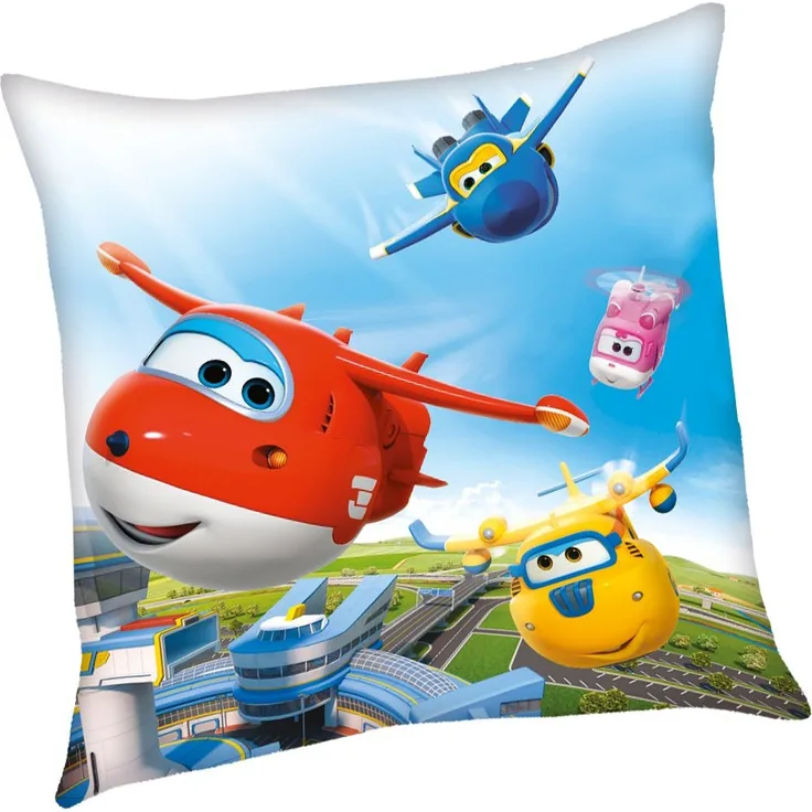 Super Wings Flugübung Kissen 40 x 40 cm