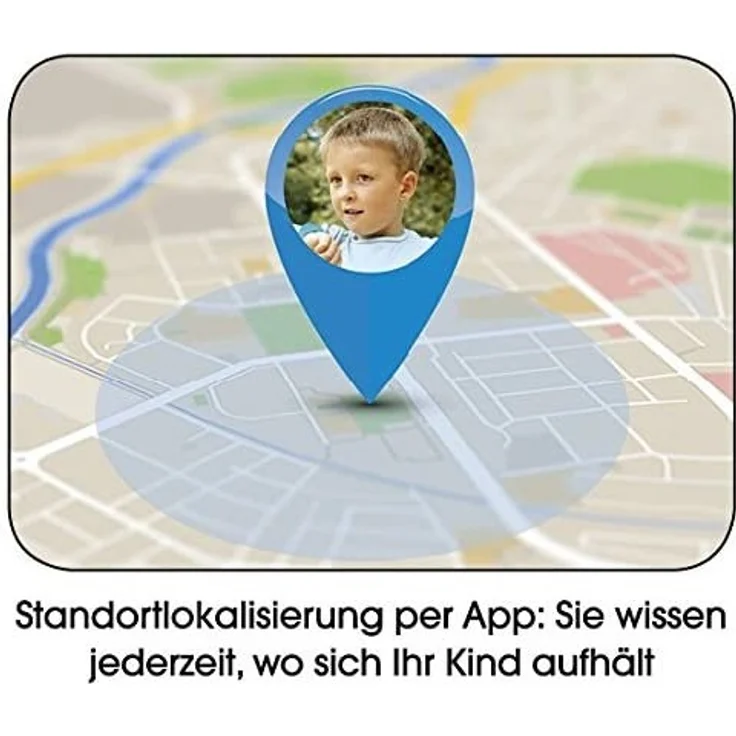 EASYmaxx Kinder Smart Watch Mit GPS Funktion | Smartwatch Für Jungen Und Mädchen Mit GPS, SOS Telefon, Standortlokalisierung, Tracker | Elektrisches Digital Armband Ohne Handy verwendbar (Blau) – Bild 8