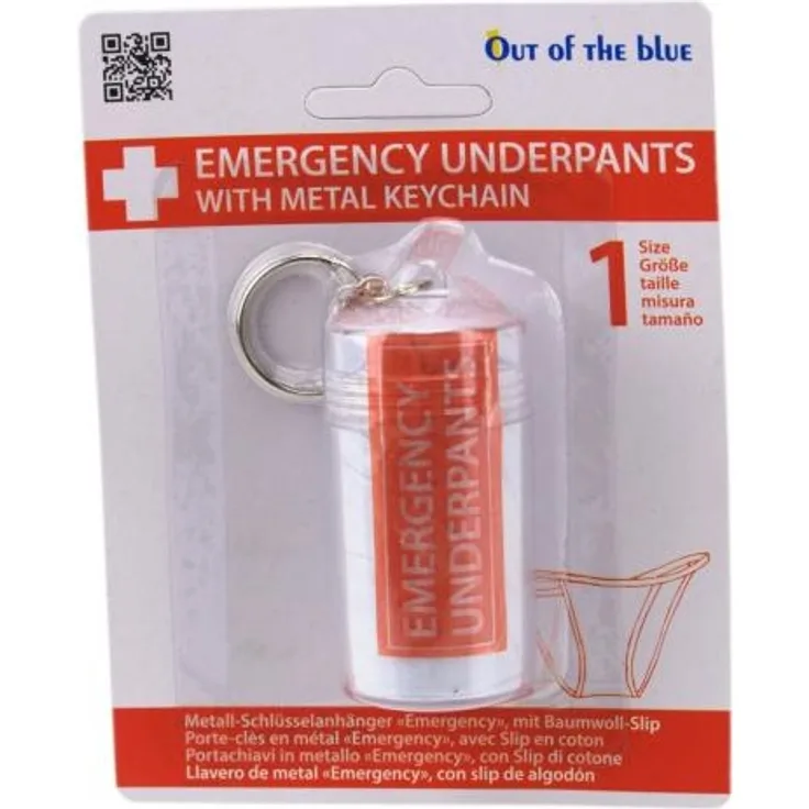 Notfall Unterhose Emergency Slip Schlüsselanhänger