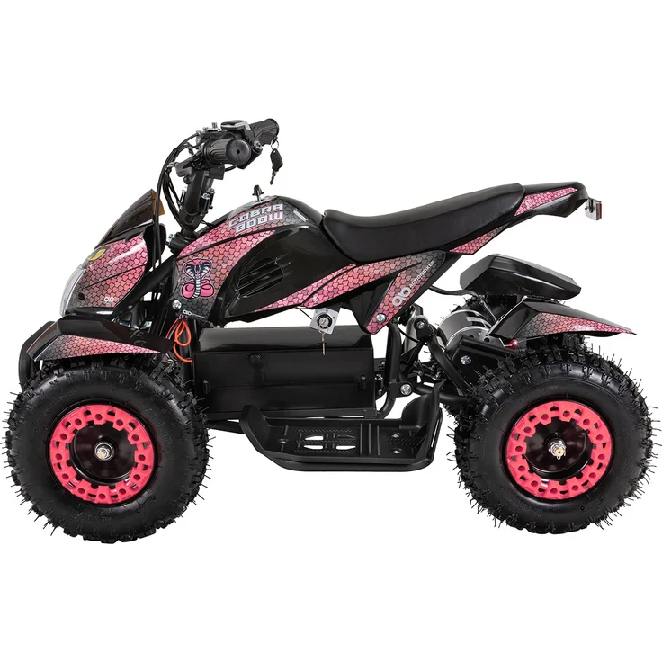 Elektro-Kinderquad Cobra Pocket Mini Quad Kinder ATV Miniquad 800 Watt ab 5 J. (Pink/Schwarz) - Preisvergleich – Bild 2