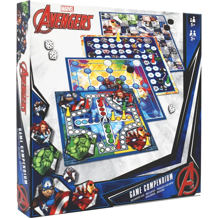 Marvel Games Compendium, genießen Sie 35 Spiele, darunter neun Herren-Morris, Damghts, Ludo, Leitern-Brettspiel, tolles Geschenk für Kinder ab 5 Jahren – Bild 1