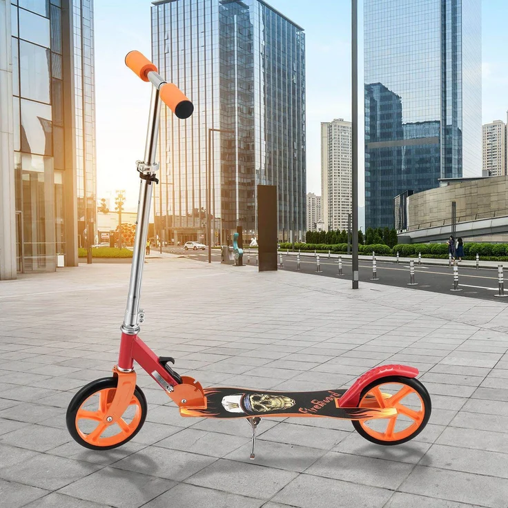 ArtSport 24623 'Cityroller Skaterboy' Scooter, ab 3 Jahren, 3-fach höhenverstellbar bis 106 cm, klappbar, max. belastbar bis 100kg, rot – Bild 10