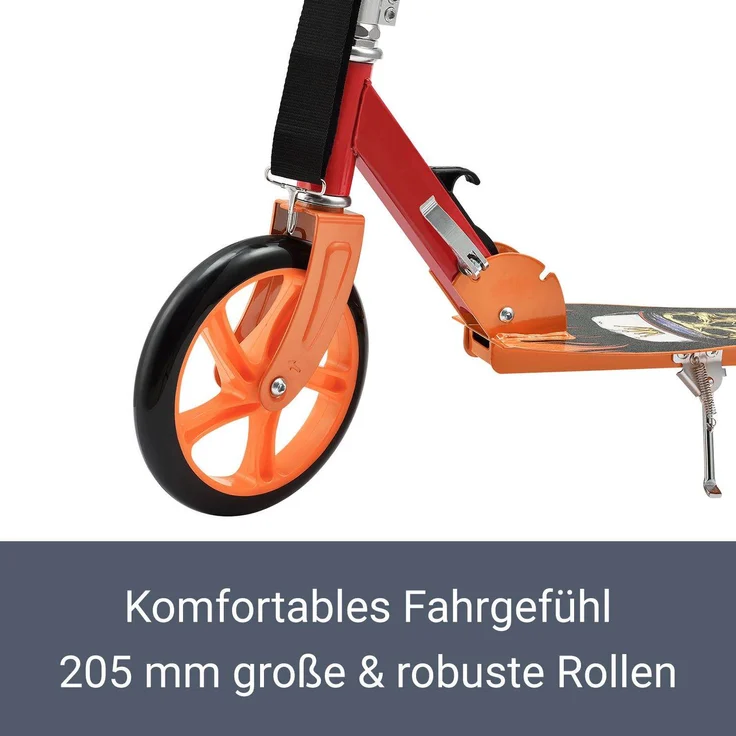 ArtSport 24623 'Cityroller Skaterboy' Scooter, ab 3 Jahren, 3-fach höhenverstellbar bis 106 cm, klappbar, max. belastbar bis 100kg, rot – Bild 5