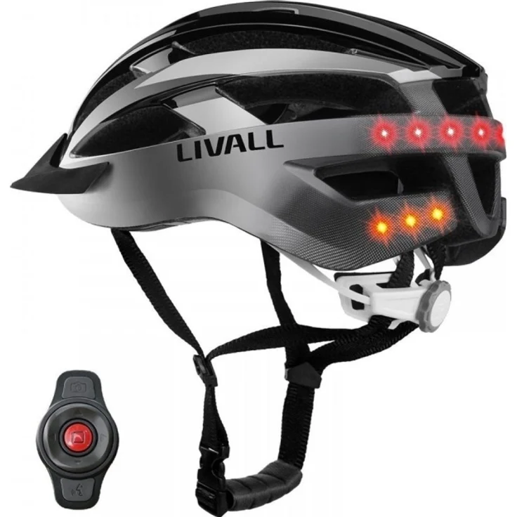 Livall Smart MTB Helmet MT1 Neo Intercom/LED/SOS/BT 54-58cm gray – Bild 1
