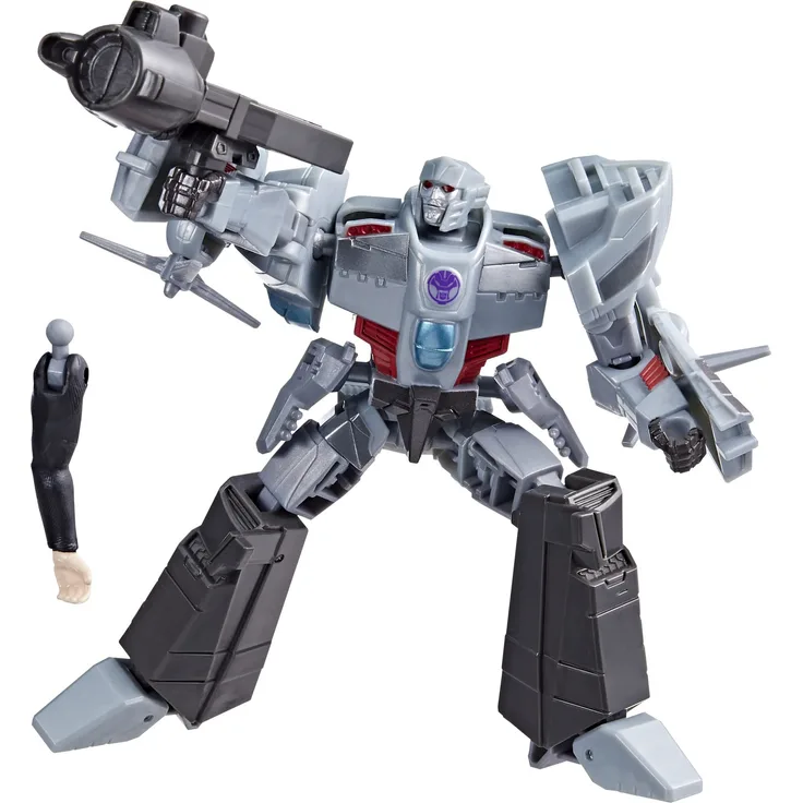 Transformers Spielzeug EarthSpark Deluxe-Klasse Megatron, 12,5 cm große Action-Figur, Roboterspielzeug für Kinder ab 6